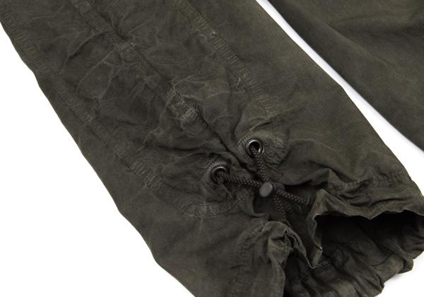 FINAL HOME Garment Dyed Cotton Shirring Pants Brown Size S