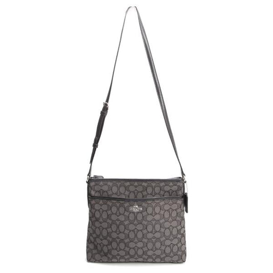 COACH Signature Jacquard Canvas Bag Gray