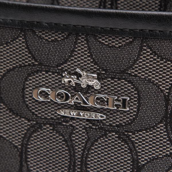 COACH Signature Jacquard Canvas Bag Gray