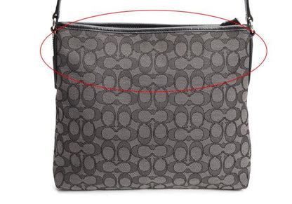 COACH Signature Jacquard Canvas Bag Gray
