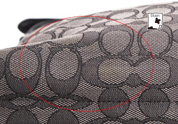 COACH Signature Jacquard Canvas Bag Gray