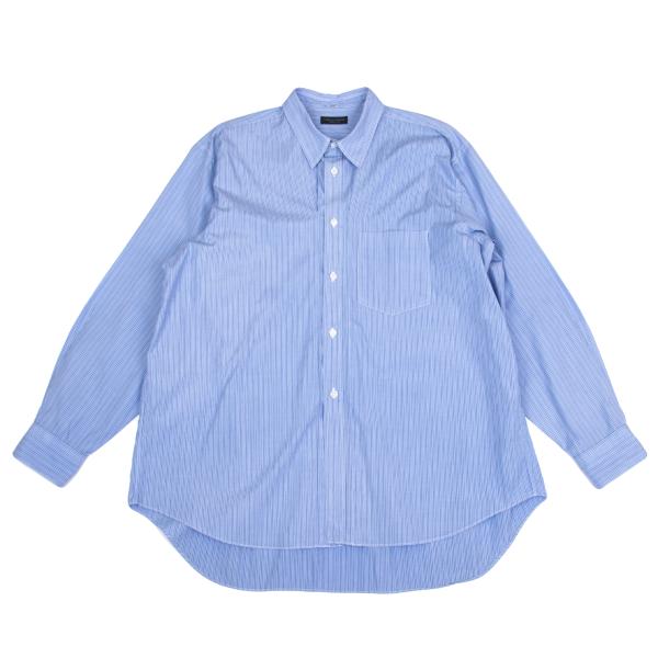 COMME des GARCONS HOMME PLUS Cotton Stripe Shirt Blue Size M