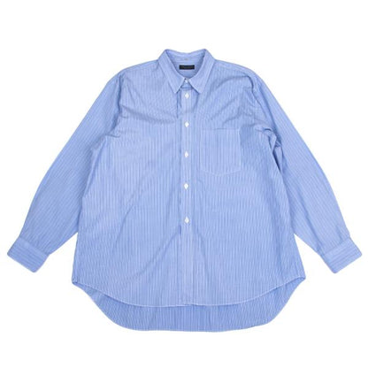 COMME des GARCONS HOMME PLUS Cotton Stripe Shirt Blue Size M