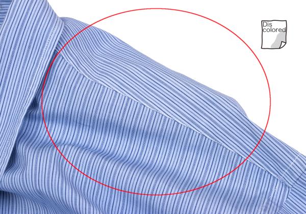 COMME des GARCONS HOMME PLUS Cotton Stripe Shirt Blue Size M