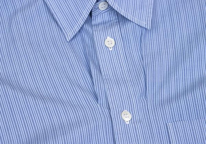 COMME des GARCONS HOMME PLUS Cotton Stripe Shirt Blue Size M