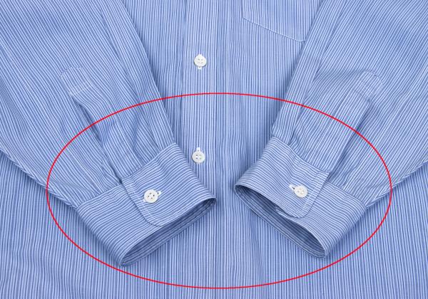COMME des GARCONS HOMME PLUS Cotton Stripe Shirt Blue Size M