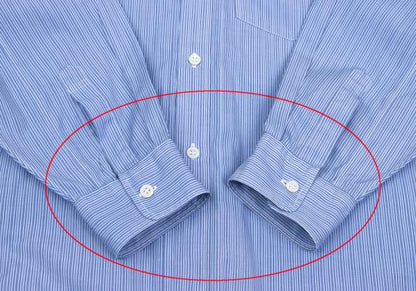COMME des GARCONS HOMME PLUS Cotton Stripe Shirt Blue Size M