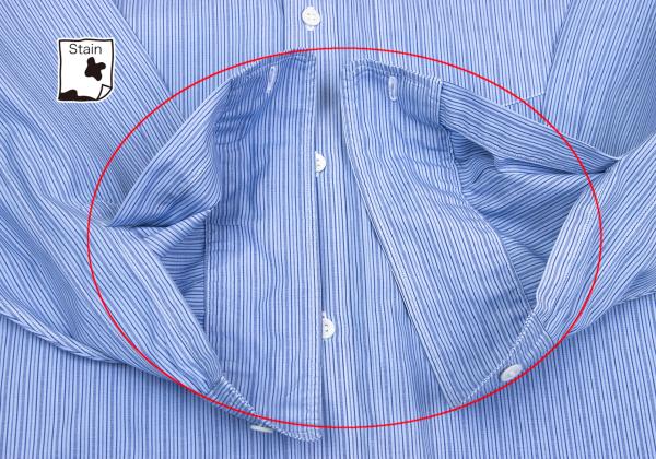 COMME des GARCONS HOMME PLUS Cotton Stripe Shirt Blue Size M