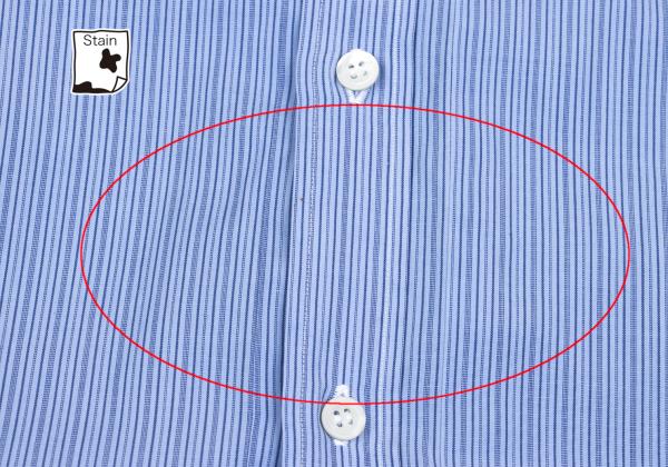 COMME des GARCONS HOMME PLUS Cotton Stripe Shirt Blue Size M