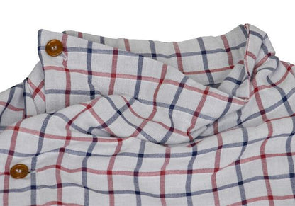 Vivienne Westwood MAN Cotton Check Drape Light Gray Shirt Size 44