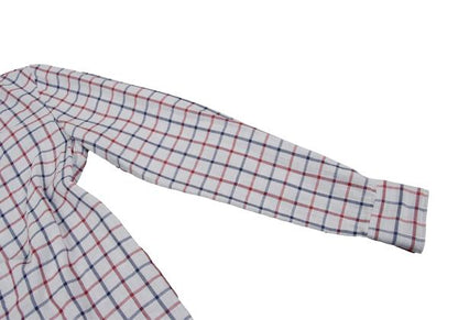 Vivienne Westwood MAN Cotton Check Drape Light Gray Shirt Size 44