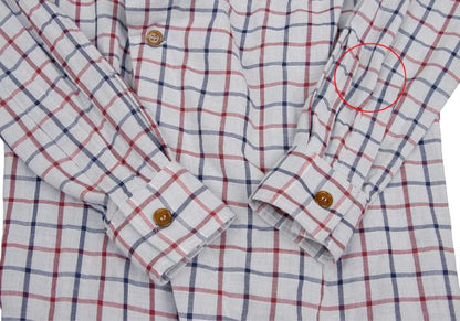 Vivienne Westwood MAN Cotton Check Drape Light Gray Shirt Size 44