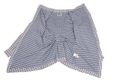 Vivienne Westwood MAN Cotton Check Drape Light Gray Shirt Size 44