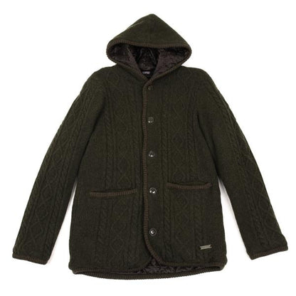 BURBERRY BLACK LABEL Quilted Hooded Jacket Green Size 3