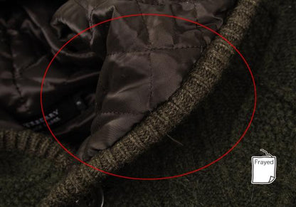 BURBERRY BLACK LABEL Quilted Hooded Jacket Green Size 3