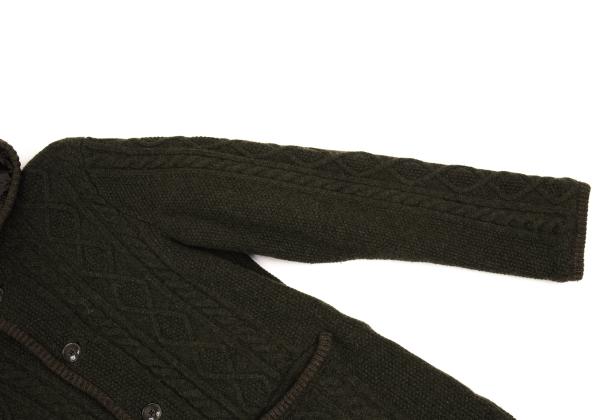 BURBERRY BLACK LABEL Quilted Hooded Jacket Green Size 3