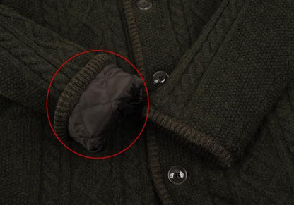 BURBERRY BLACK LABEL Quilted Hooded Jacket Green Size 3