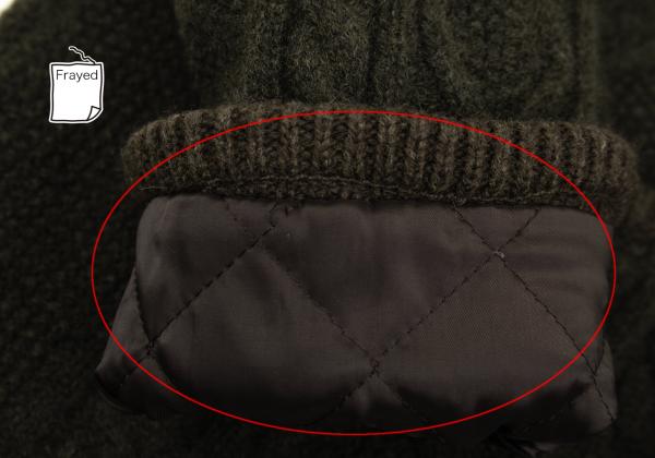 BURBERRY BLACK LABEL Quilted Hooded Jacket Green Size 3