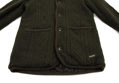 BURBERRY BLACK LABEL Quilted Hooded Jacket Green Size 3
