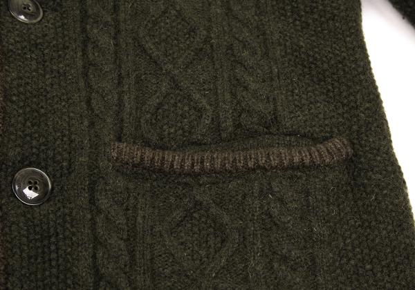 BURBERRY BLACK LABEL Quilted Hooded Jacket Green Size 3