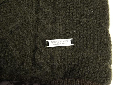 BURBERRY BLACK LABEL Quilted Hooded Jacket Green Size 3