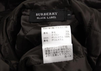 BURBERRY BLACK LABEL Quilted Hooded Jacket Green Size 3
