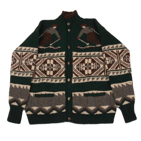 POLO by Ralph Lauren Dark Green Cowichan Sweater Size L