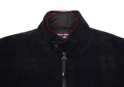 POLO SPORT RALPH LAUREN Black Watch Fleece Jacket Size LL