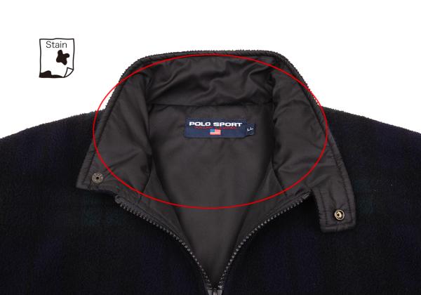 POLO SPORT RALPH LAUREN Black Watch Fleece Jacket Size LL