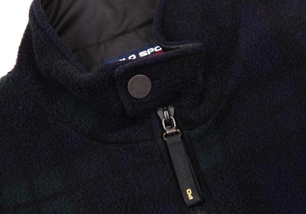 POLO SPORT RALPH LAUREN Black Watch Fleece Jacket Size LL