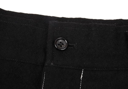 COMME des GARCONS HOMME Wool Hand-Dyed Pants Black Size M