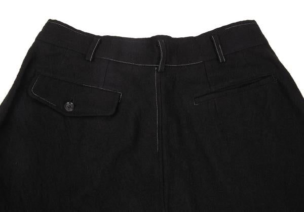 COMME des GARCONS HOMME Wool Hand-Dyed Pants Black Size M