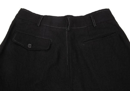 COMME des GARCONS HOMME Wool Hand-Dyed Pants Black Size M