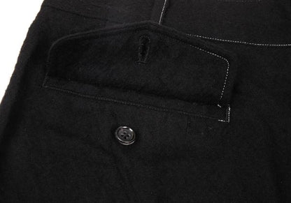 COMME des GARCONS HOMME Wool Hand-Dyed Pants Black Size M