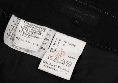 COMME des GARCONS HOMME Wool Hand-Dyed Pants Black Size M