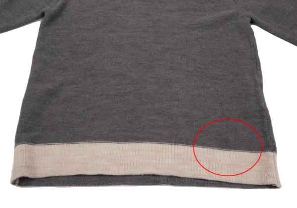 COMME des GARCONS HOMME PLUS Wool Tilden Gray Beige Sweater Size M