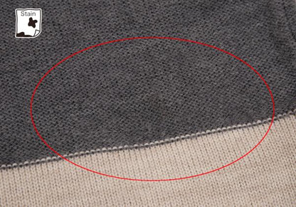 COMME des GARCONS HOMME PLUS Wool Tilden Gray Beige Sweater Size M