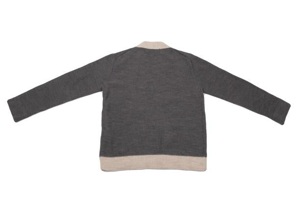 COMME des GARCONS HOMME PLUS Wool Tilden Gray Beige Sweater Size M