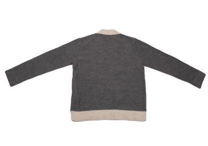 COMME des GARCONS HOMME PLUS Wool Tilden Gray Beige Sweater Size M