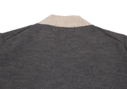 COMME des GARCONS HOMME PLUS Wool Tilden Gray Beige Sweater Size M