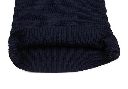 Yohji Yamamoto POUR HOMME Poly Border Knit Navy Size M