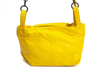 Yohji Yamamoto Leather Ring Bag Yellow