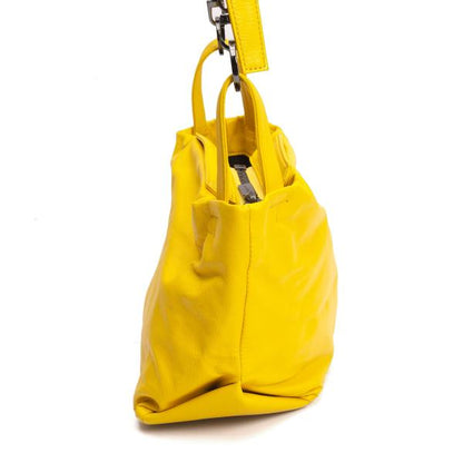 Yohji Yamamoto Leather Ring Bag Yellow