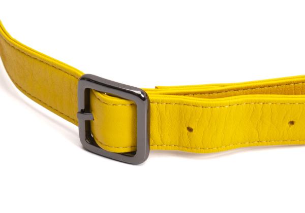 Yohji Yamamoto Leather Ring Bag Yellow