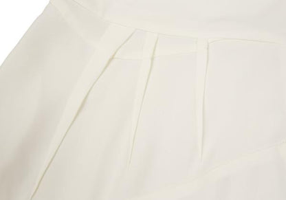 Chloe Silk Bias-Cut 3/4 Sleeve Dress Off-White Size 34