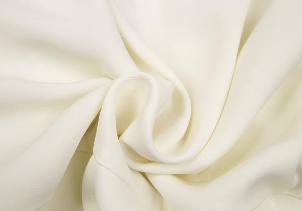 Chloe Silk Bias-Cut 3/4 Sleeve Dress Off-White Size 34