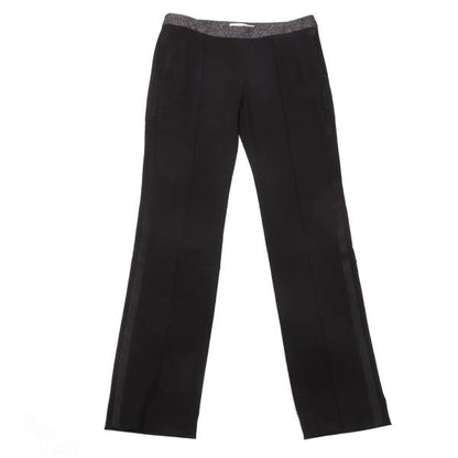 BALENCIAGA Black Blend Side Stripe Tapered Pants Size 38
