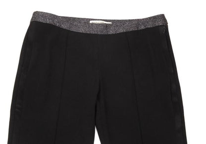 BALENCIAGA Black Blend Side Stripe Tapered Pants Size 38