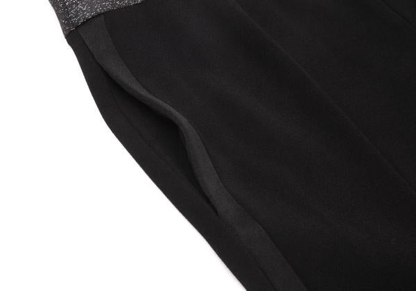 BALENCIAGA Black Blend Side Stripe Tapered Pants Size 38