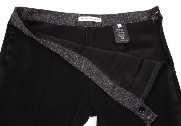 BALENCIAGA Black Blend Side Stripe Tapered Pants Size 38
